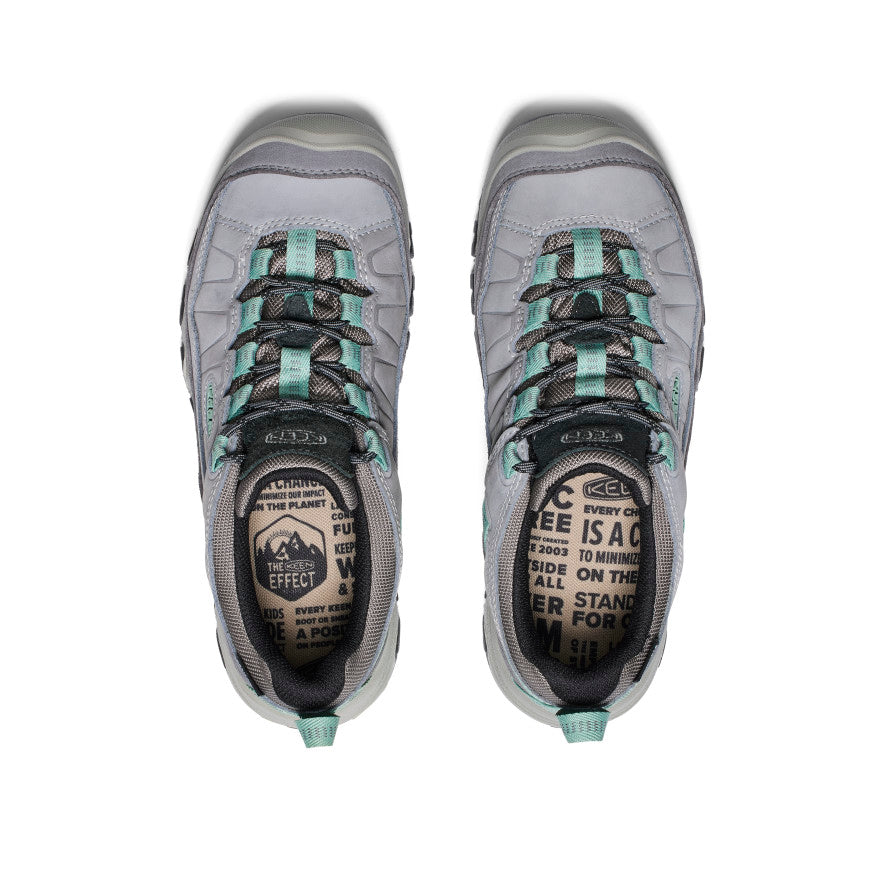 Women's Targhee IV Wide Waterproof Hiking Shoe  |  Alloy/Granite Green