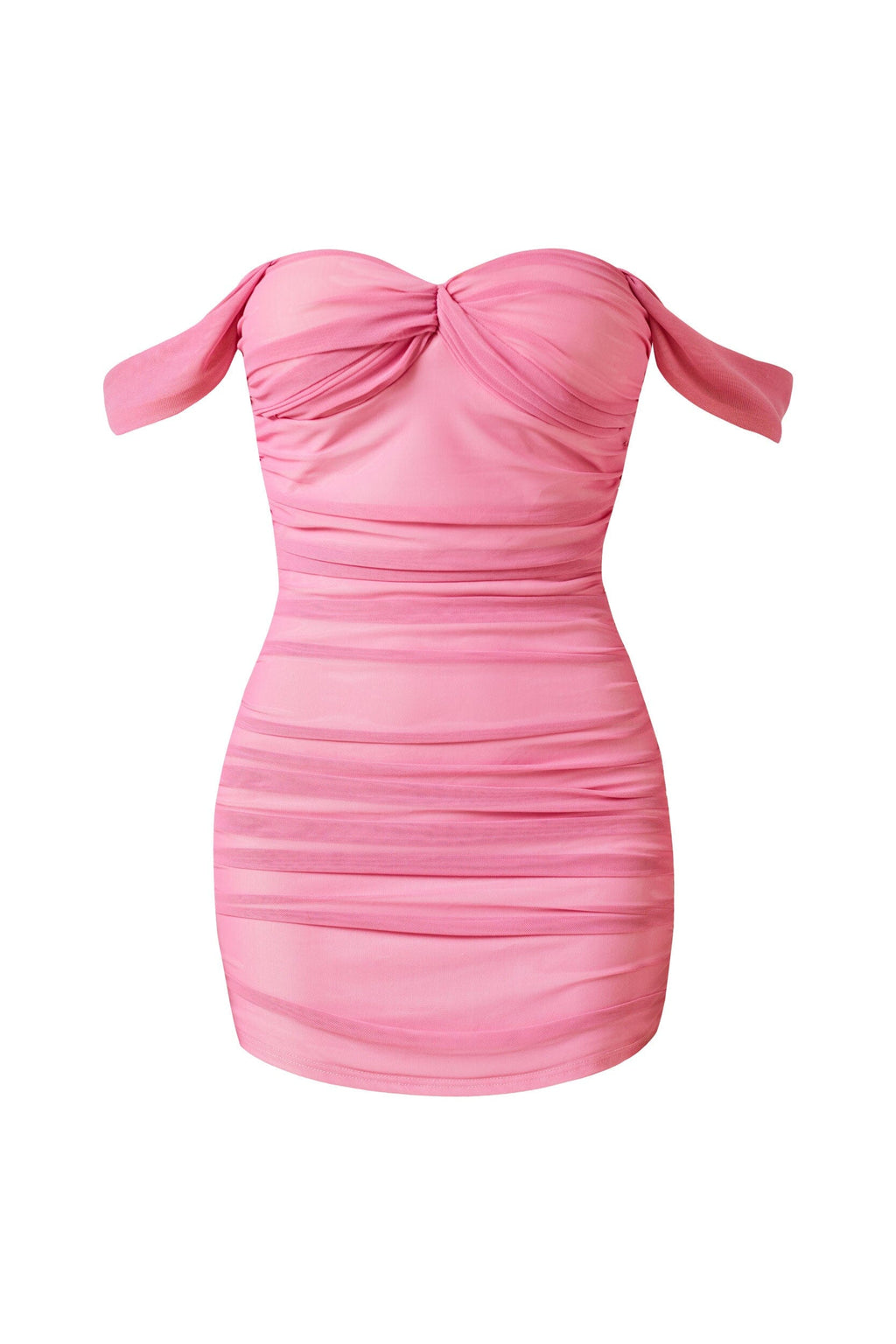 Bliss Pink Ruched Dress