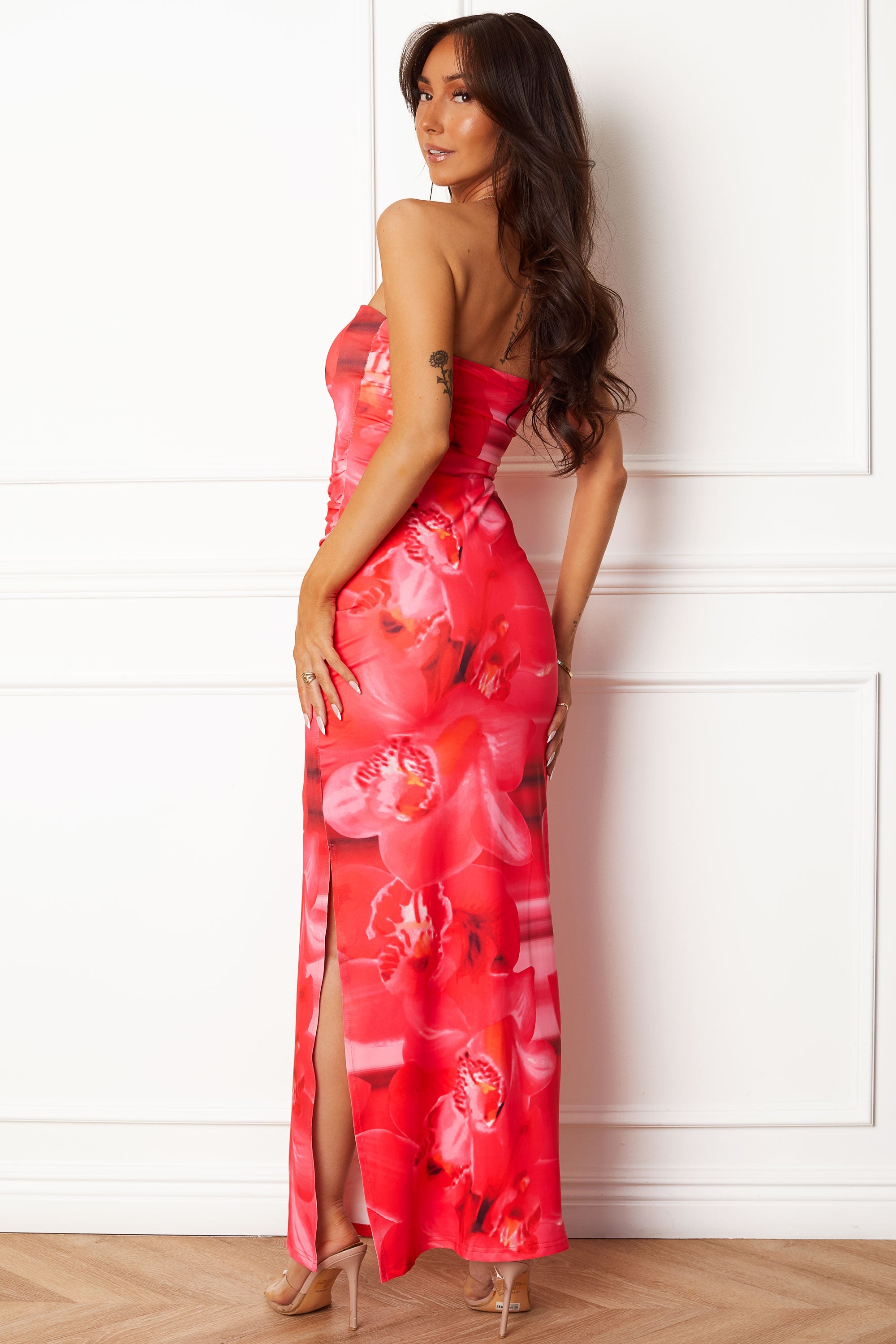 Kara Coral Maxi Dress