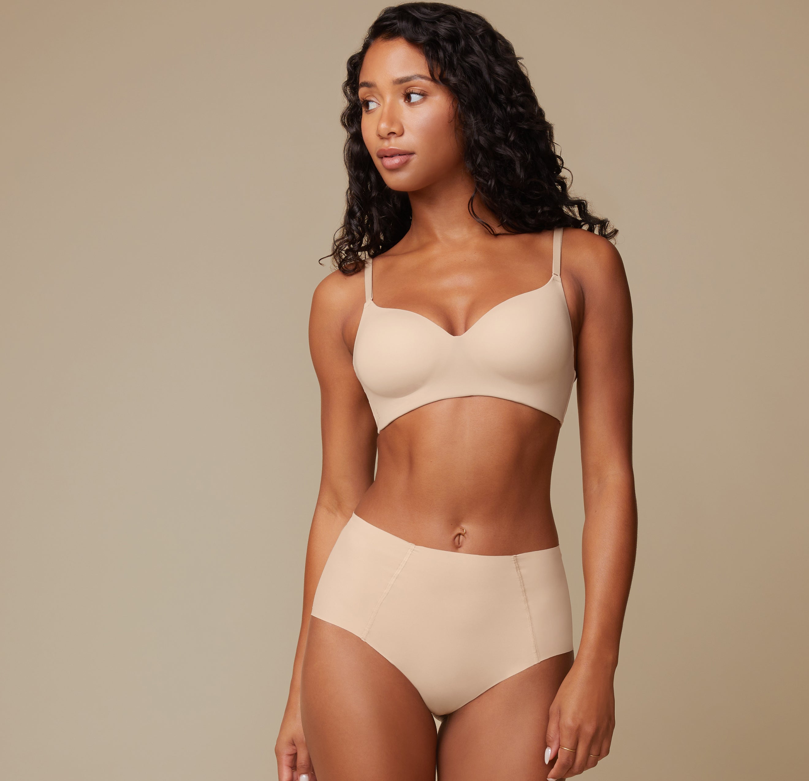 Base Wirefree T-Shirt Bra - Beige