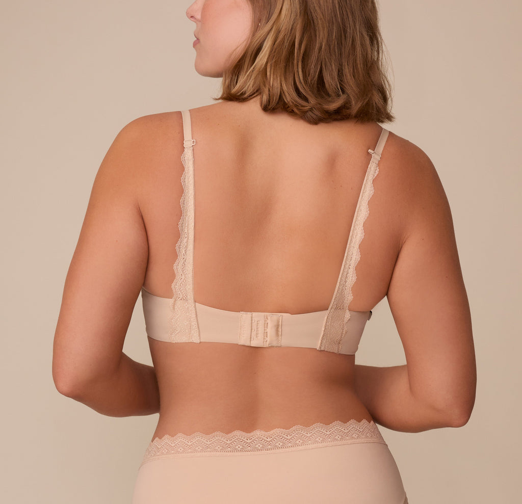 Base Lace T-Shirt Bra - Beige