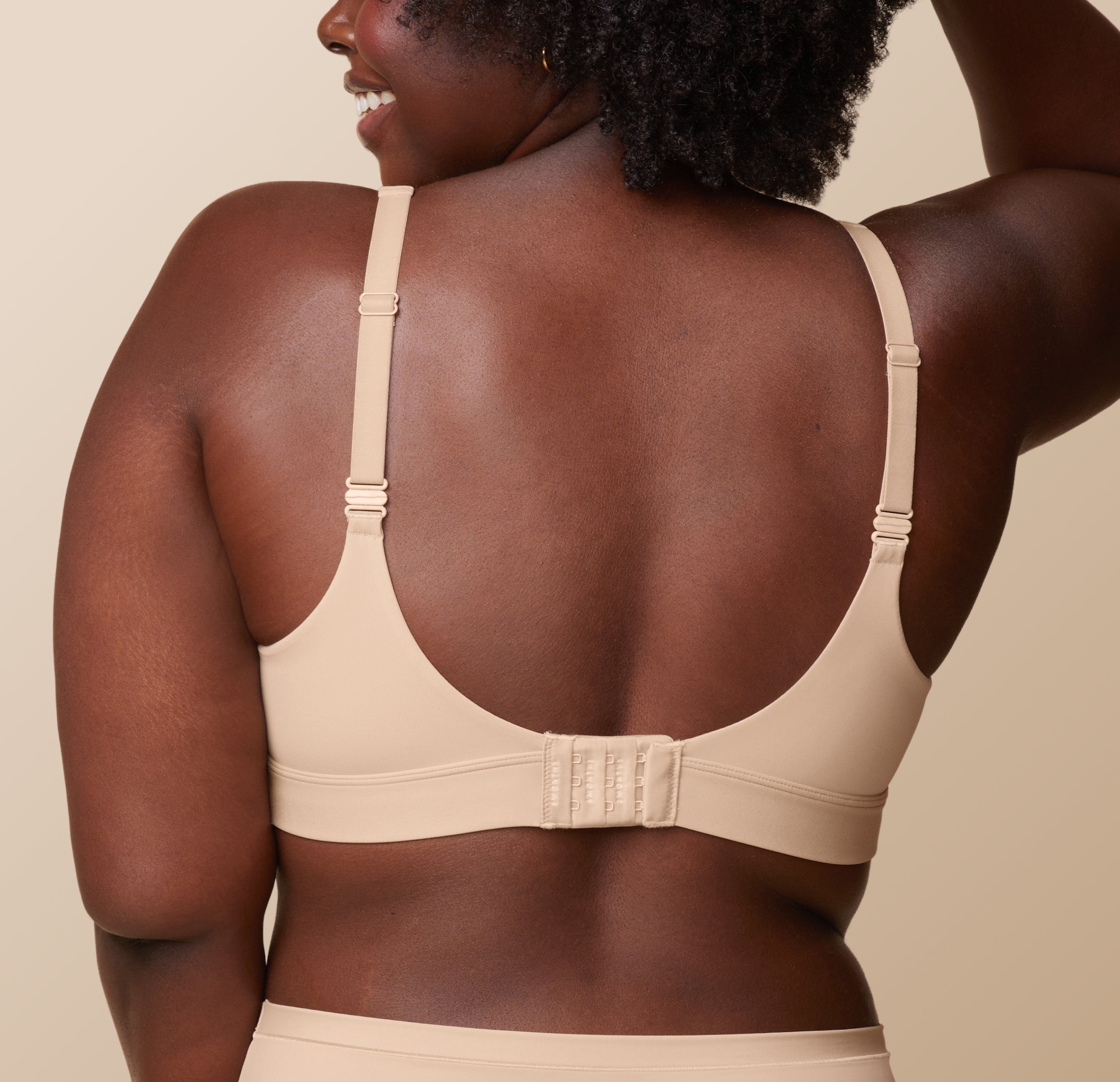 Bliss Plunge Adjustable Bralette - Beige