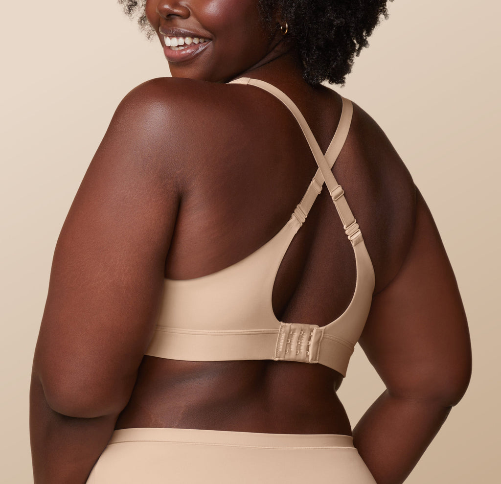 Bliss Plunge Adjustable Bralette - Beige