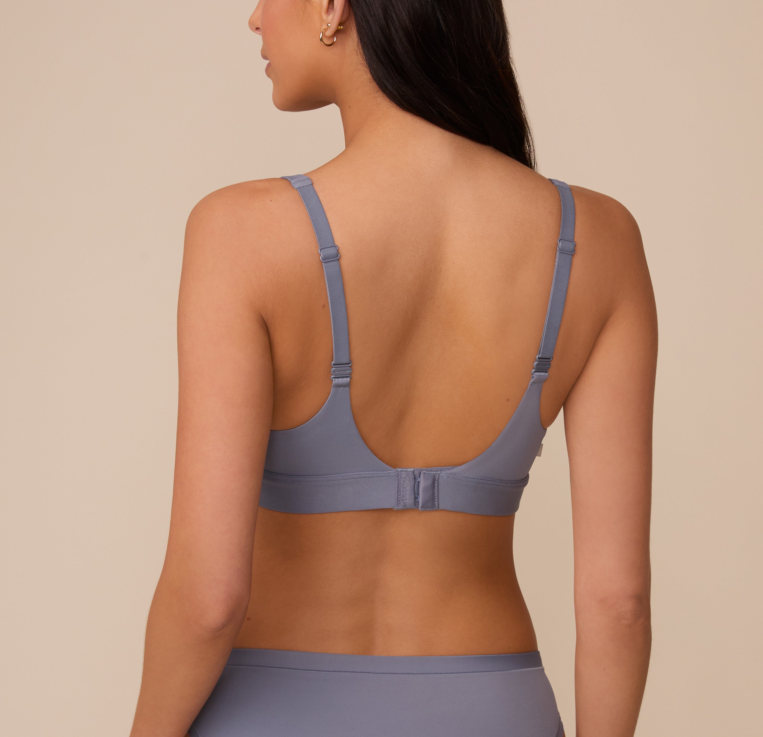 Bliss Plunge Adjustable Bralette - Steel