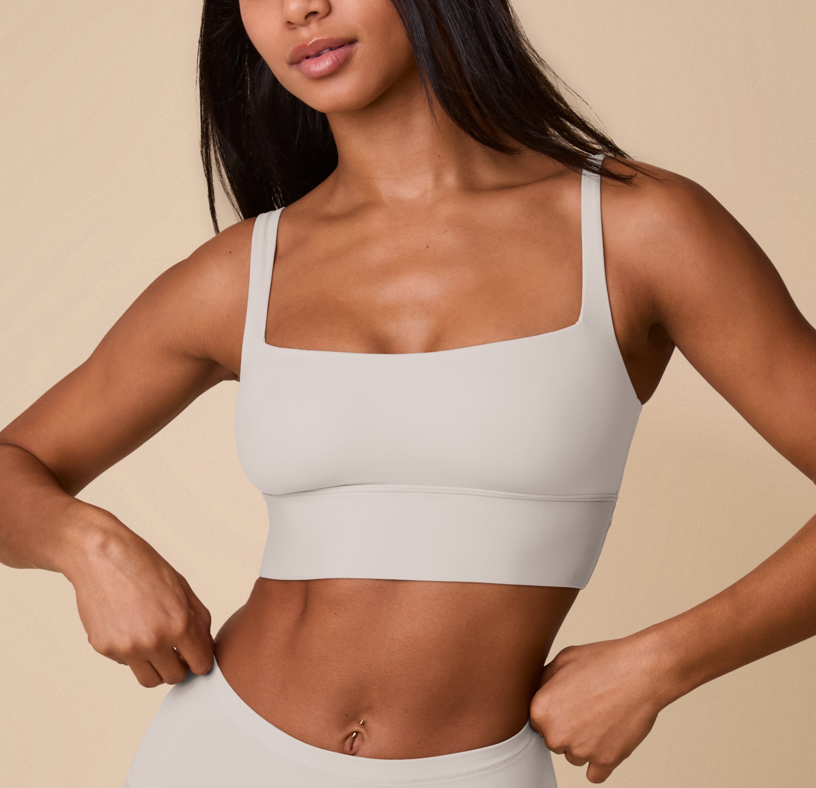 Bliss Square Neck Bralette - Frost