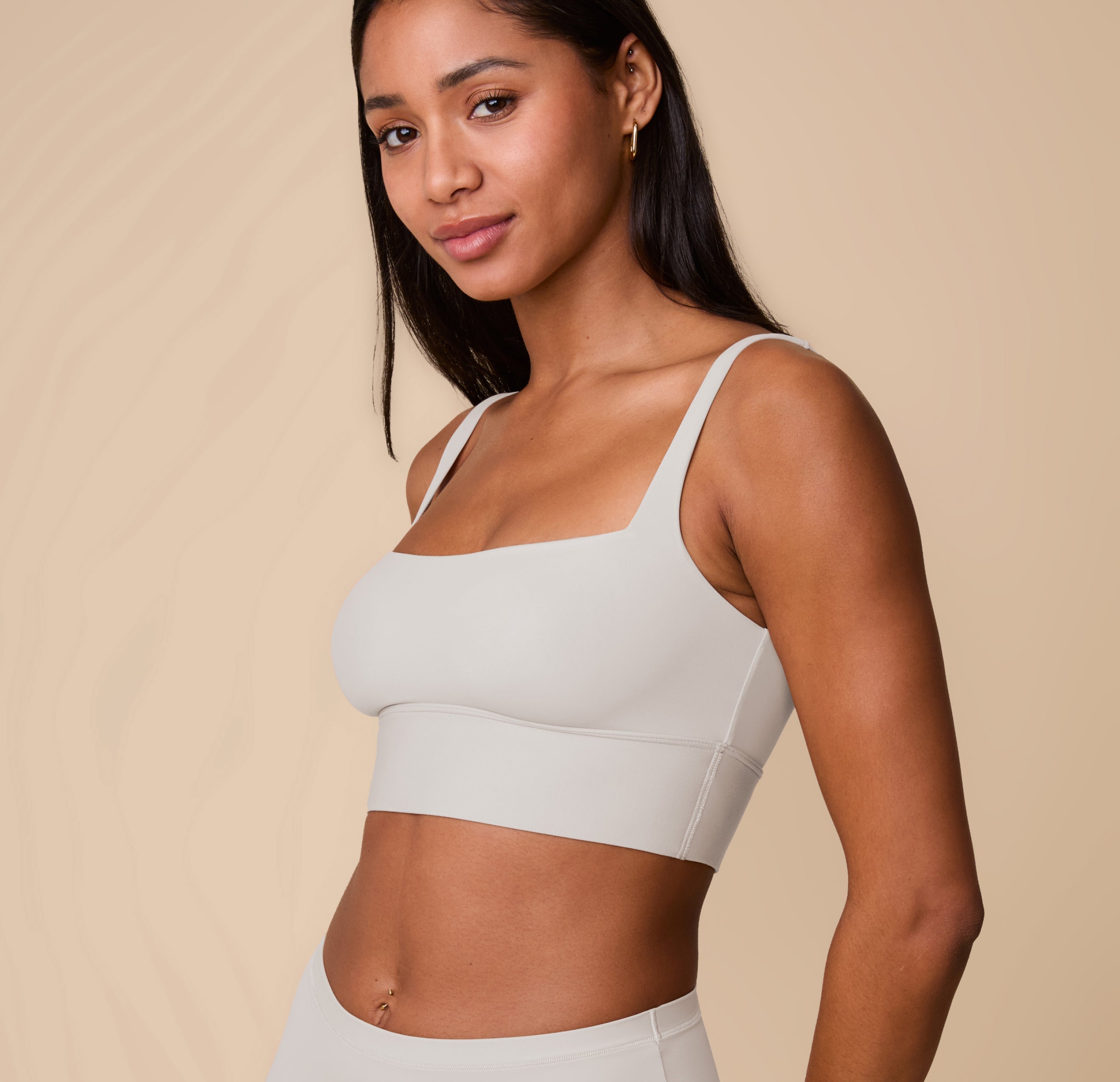 Bliss Square Neck Bralette - Frost