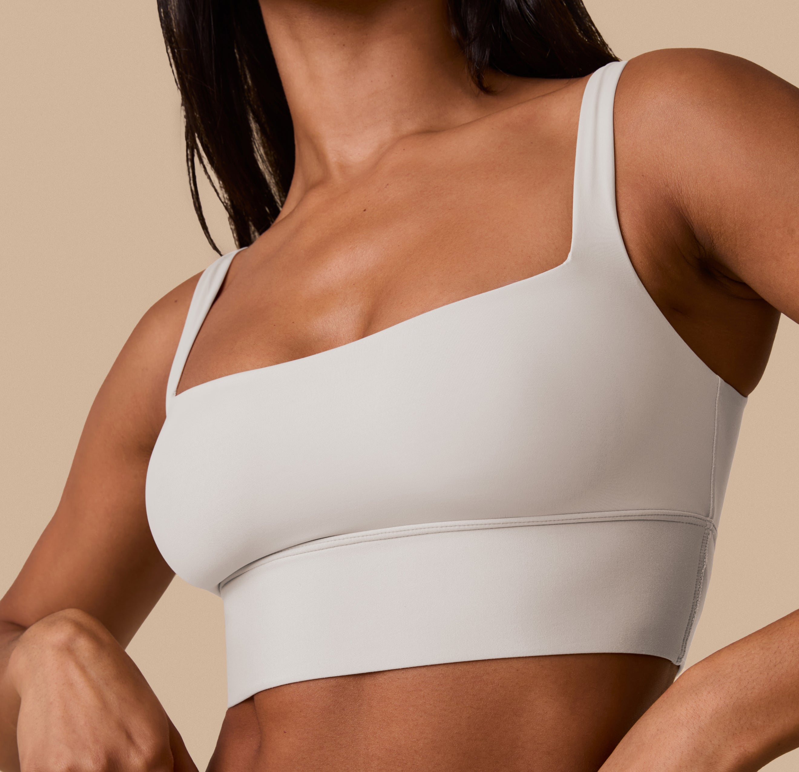 Bliss Square Neck Bralette - Frost