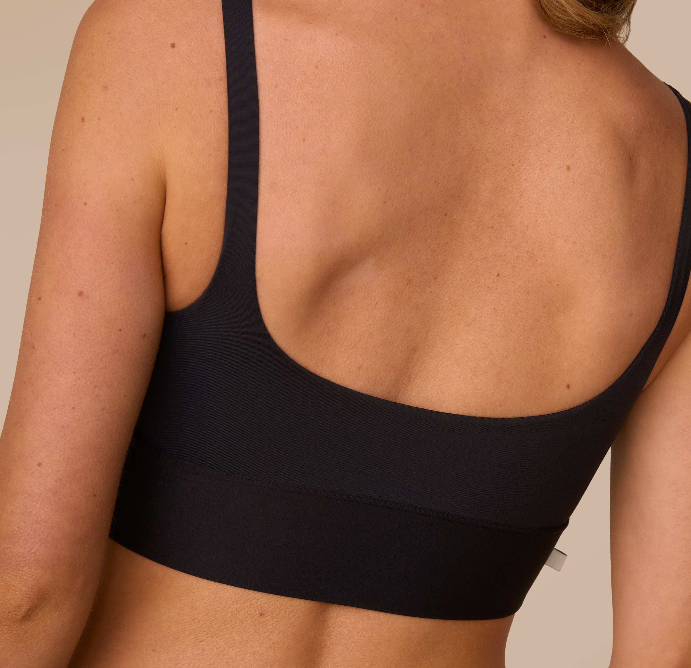 Bliss Square Neck Bralette - Black