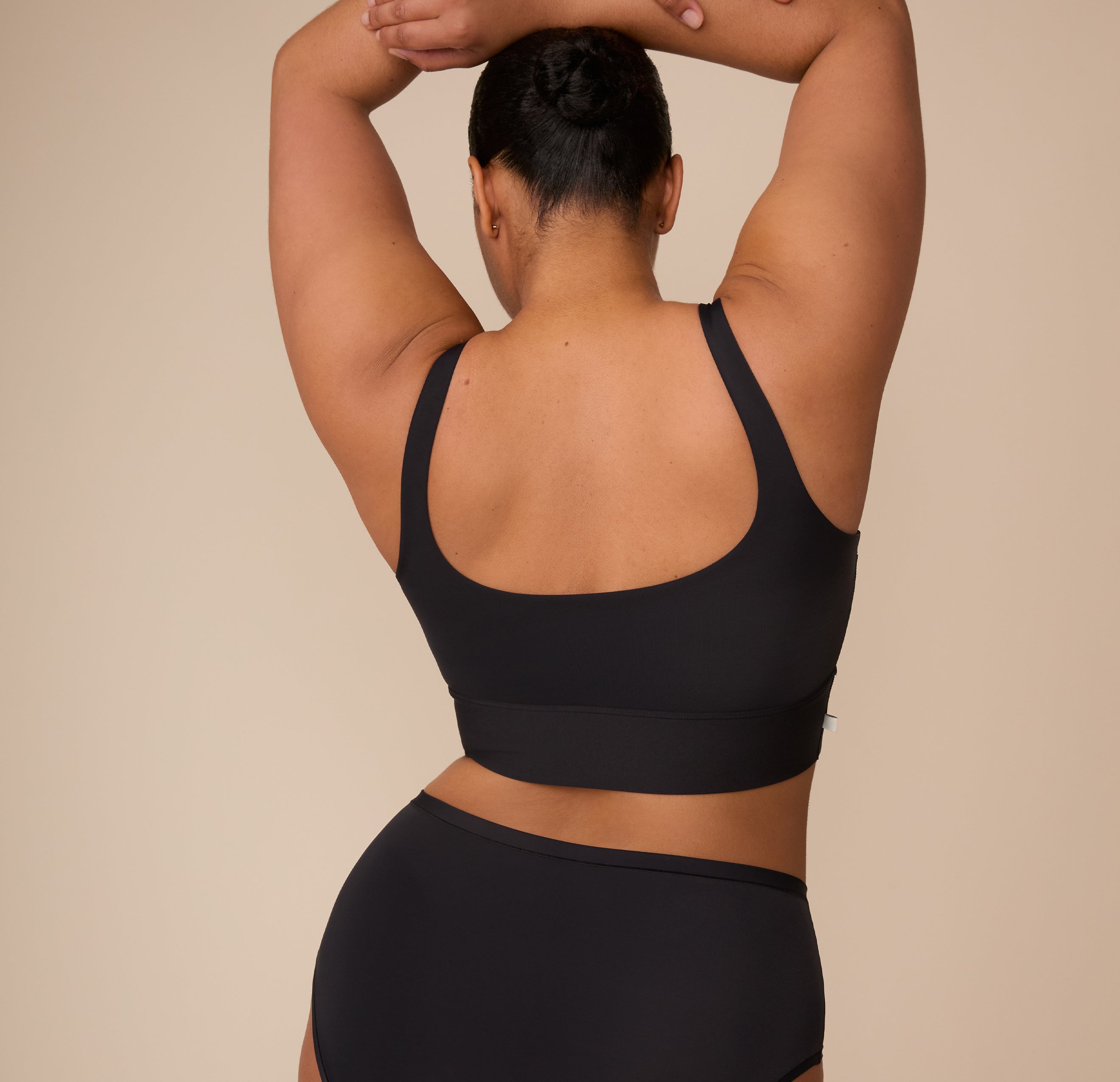 Bliss Square Neck Bralette - Black