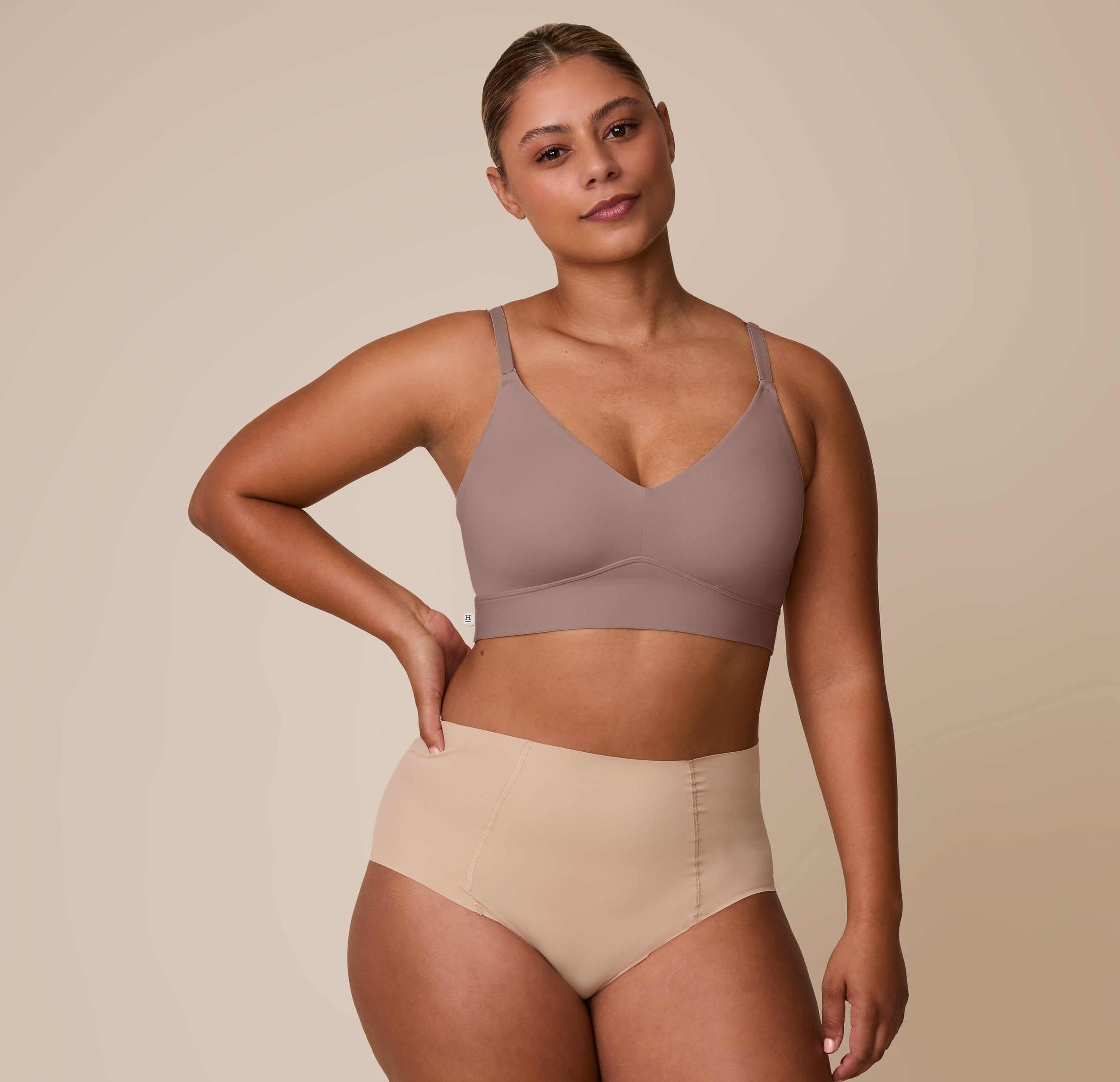 Bliss Triangle Bralette - Mauve