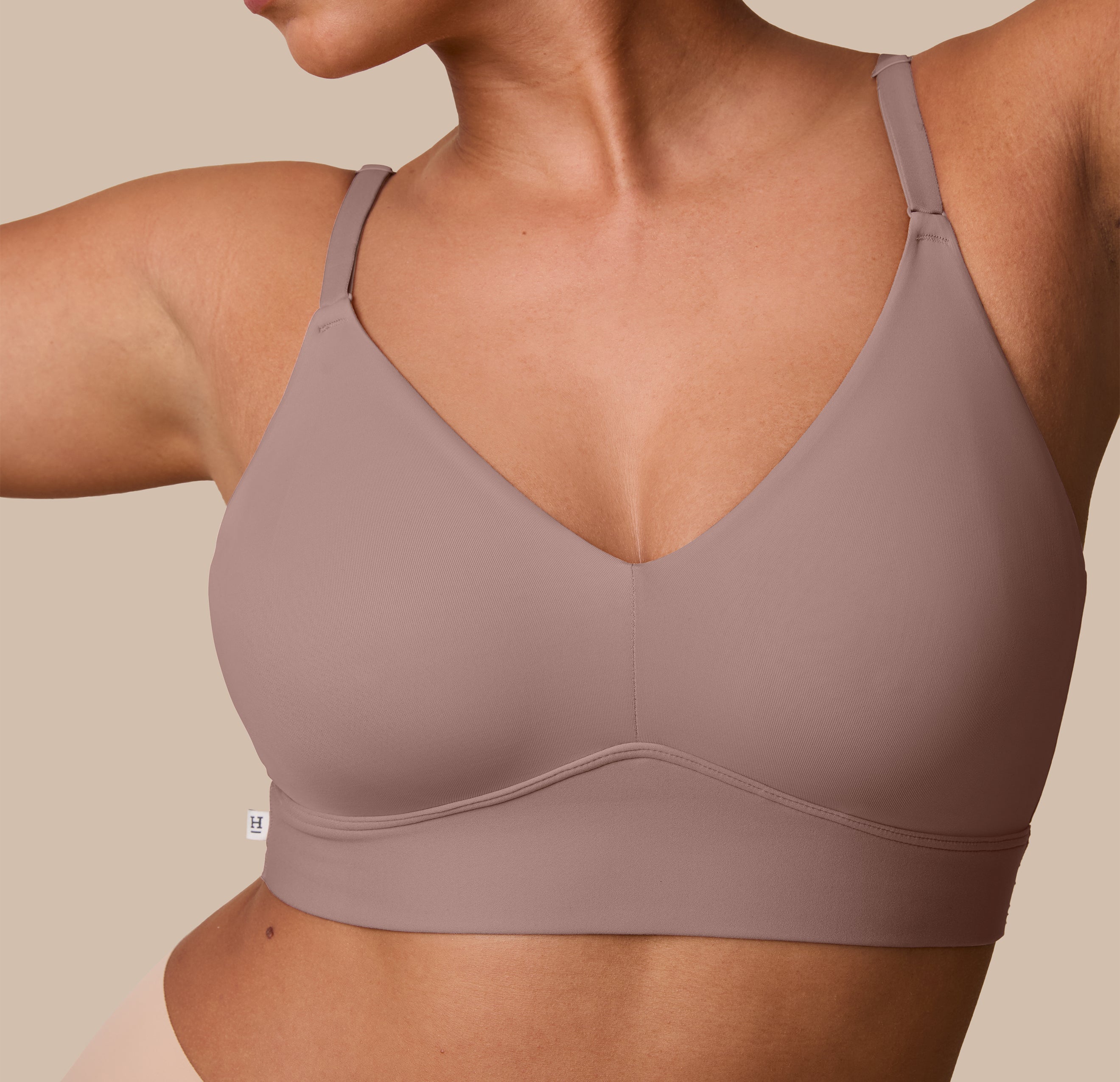 Bliss Triangle Bralette - Mauve