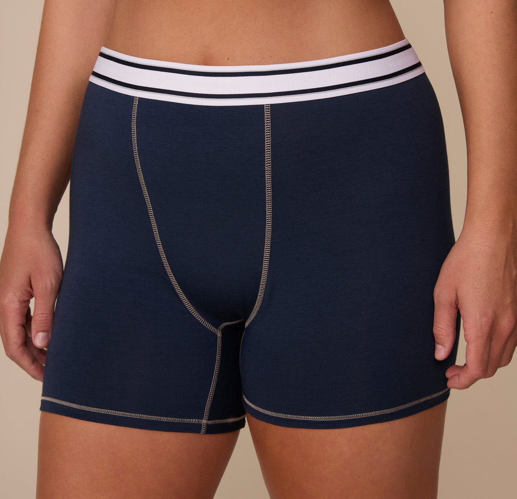 Cloud Cotton Retro Boxer Brief - Midnight