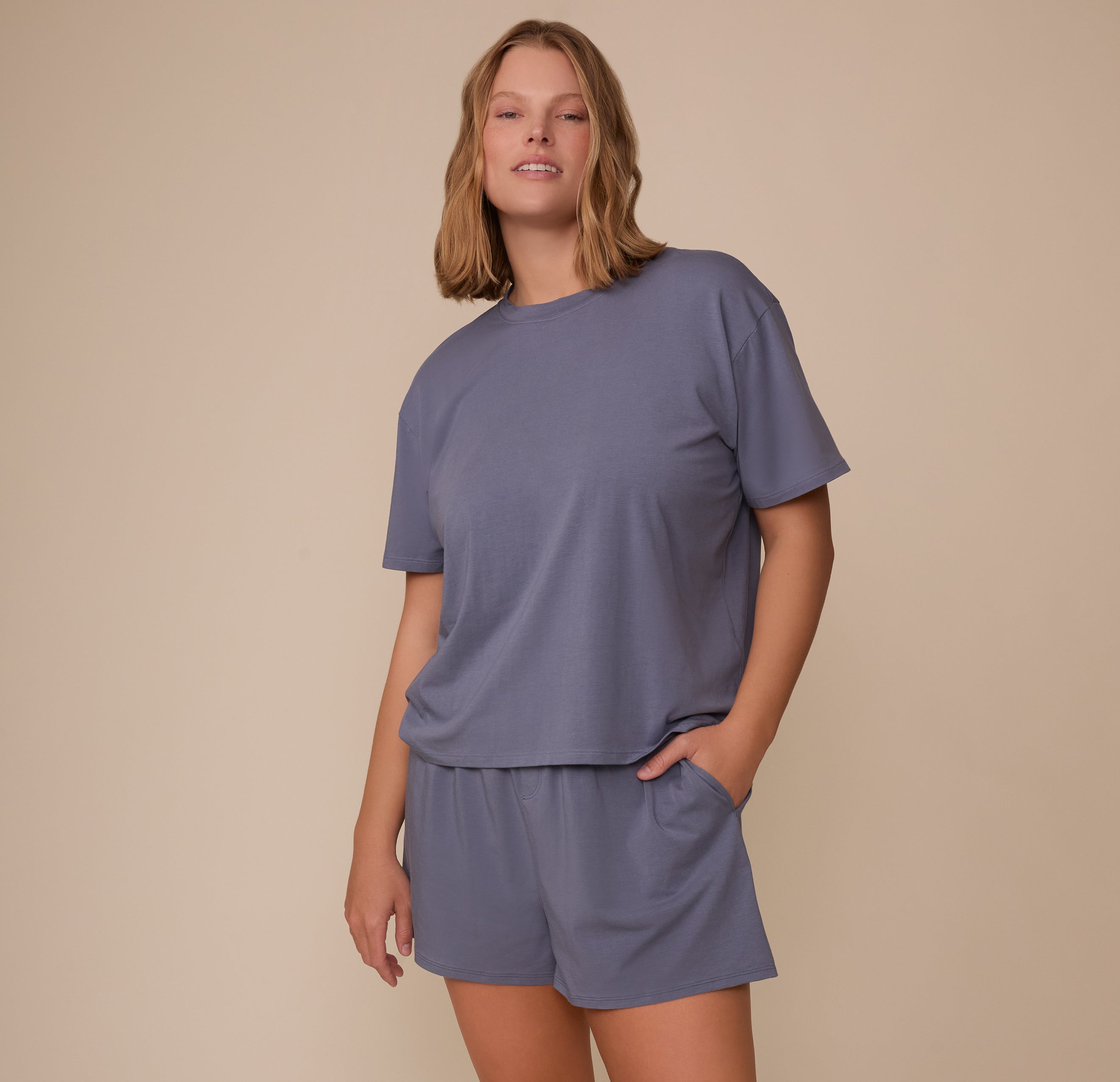 Cloud Cotton Pajama Shorts - Slate