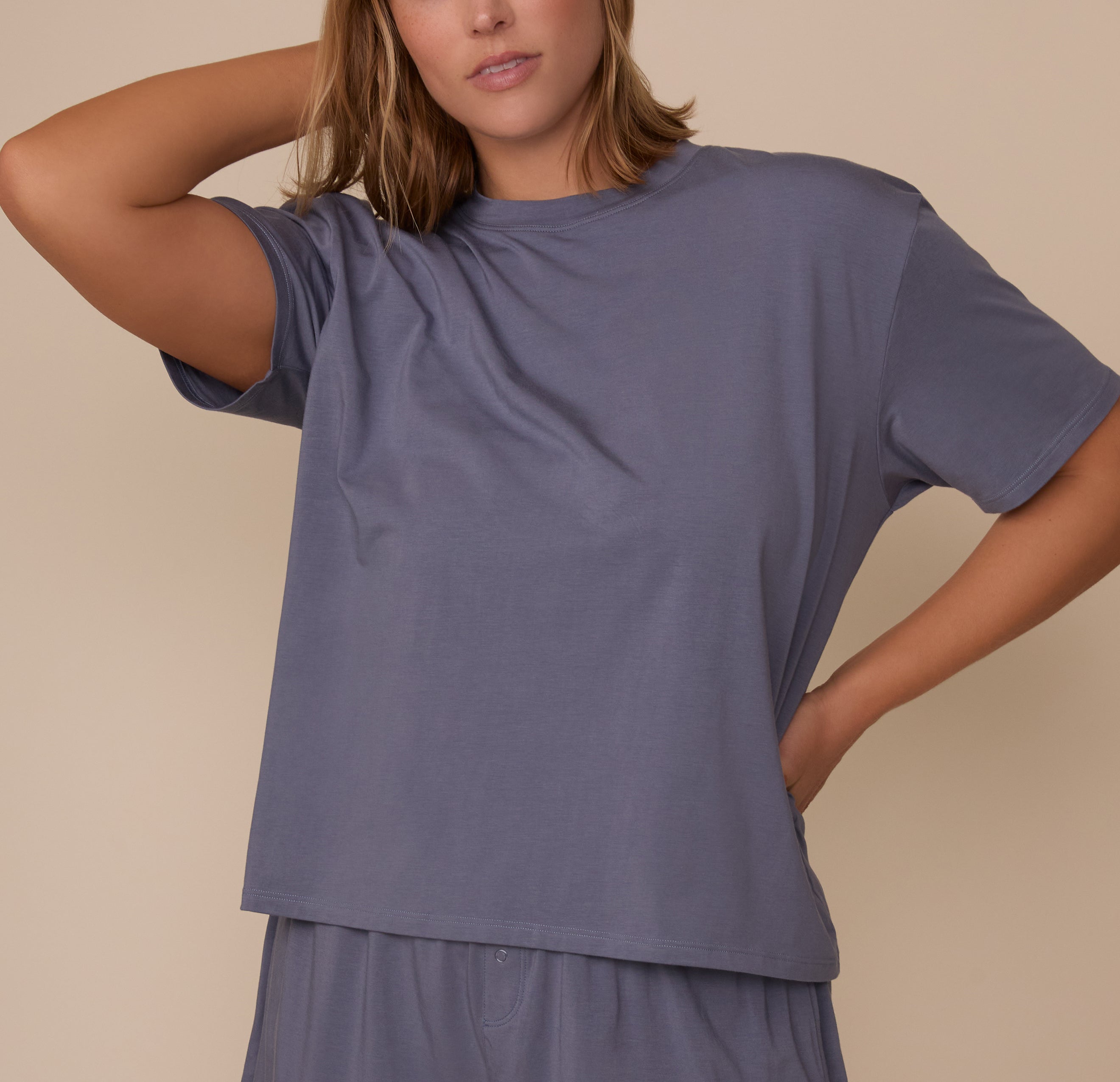 Cloud Cotton Pajama Shirt - Slate