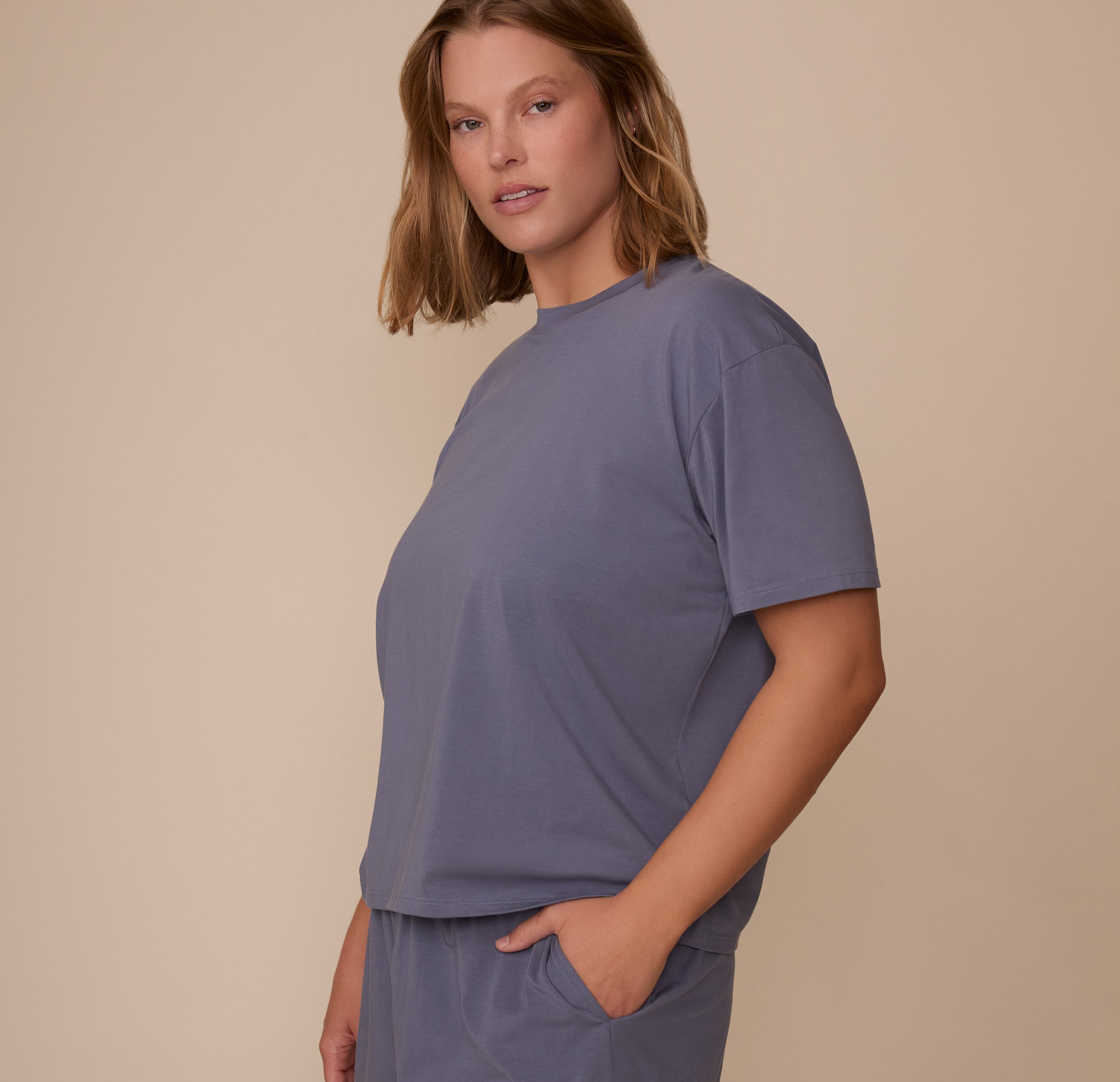 Cloud Cotton Pajama Shirt - Slate
