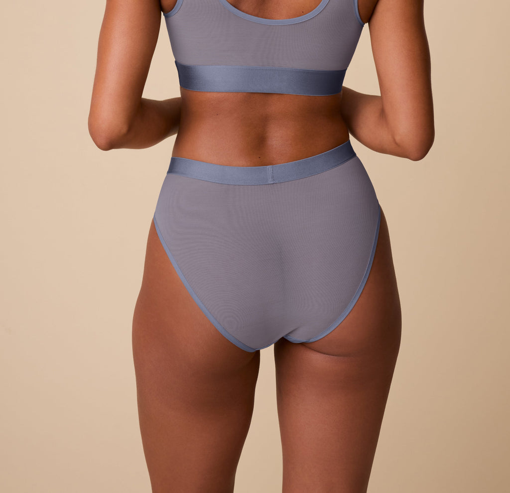ComfortMesh™ Highwaist Brief - Steel