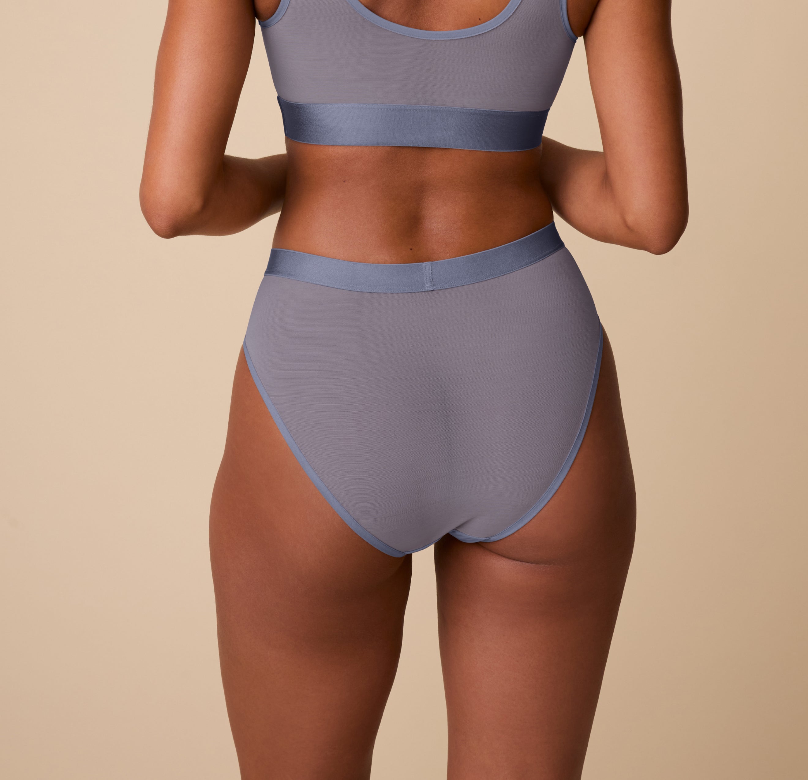 ComfortMesh™ Highwaist Brief - Steel
