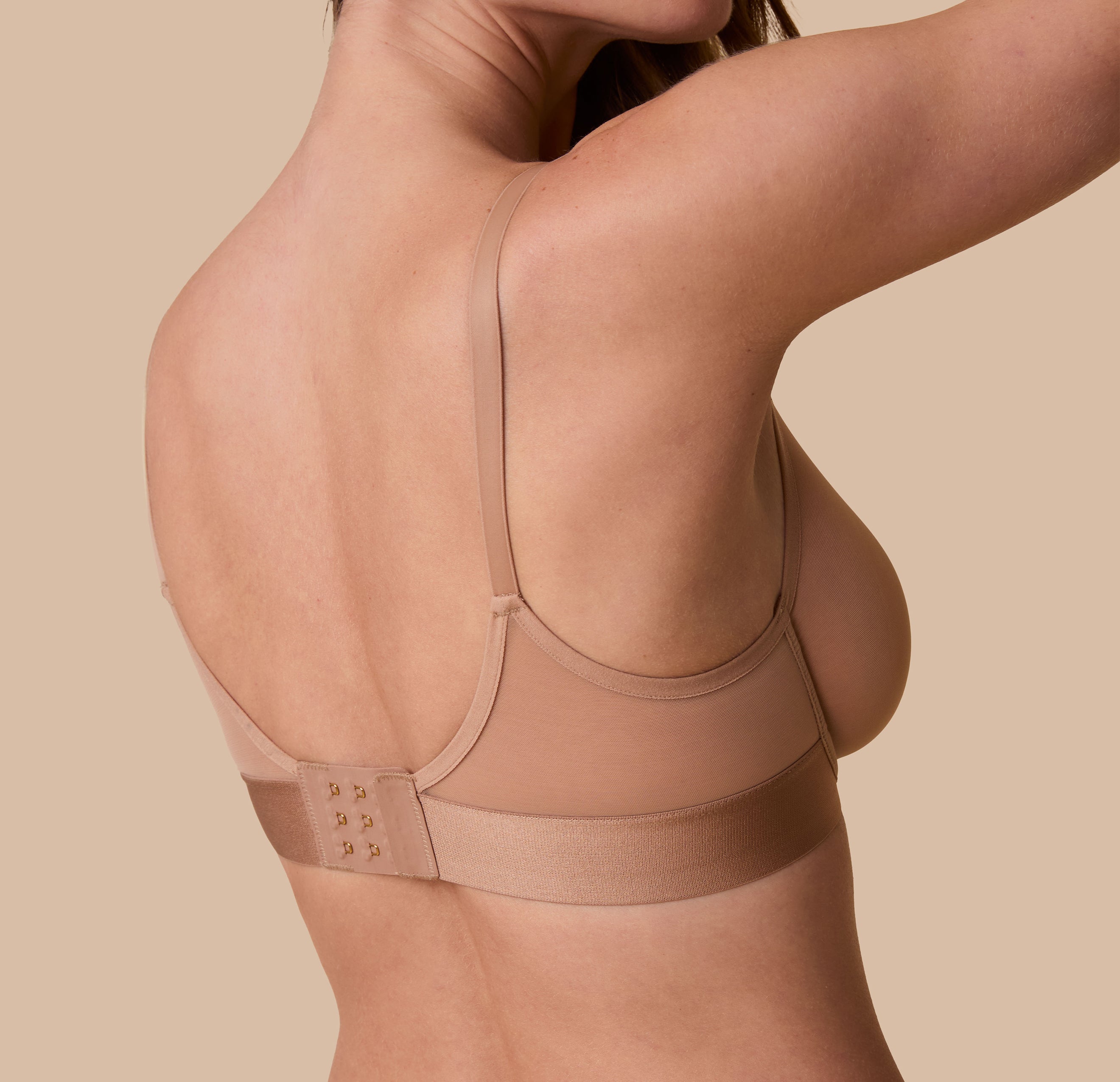 ComfortMesh™ Plunge Bra - Taupe