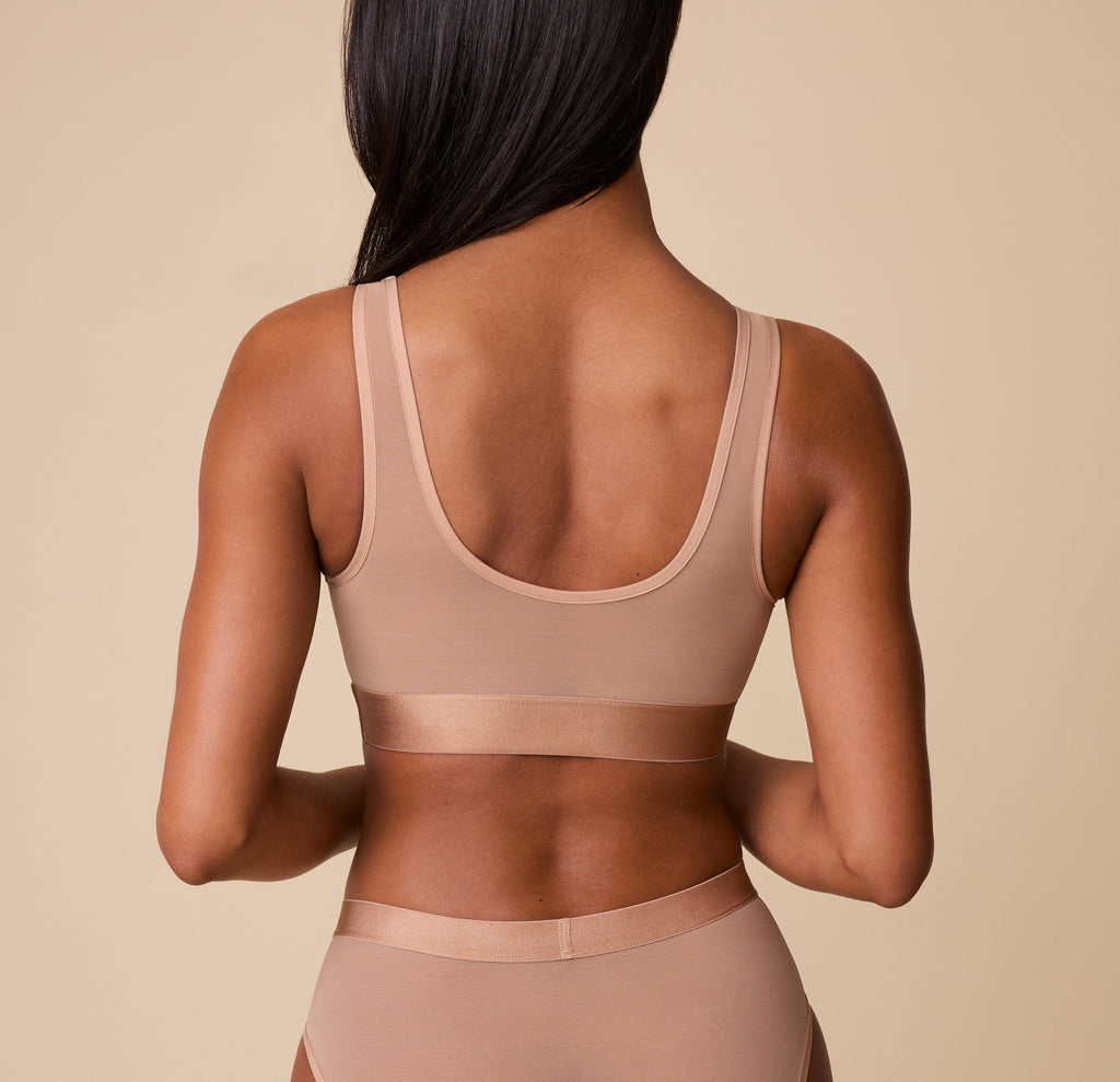 ComfortMesh™ Scoop Bralette - Taupe