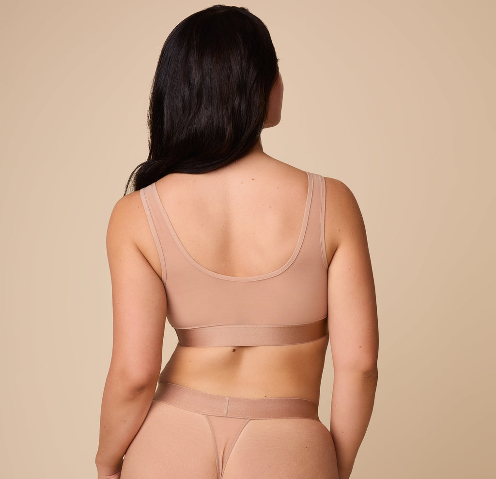 ComfortMesh™ Scoop Bralette - Taupe