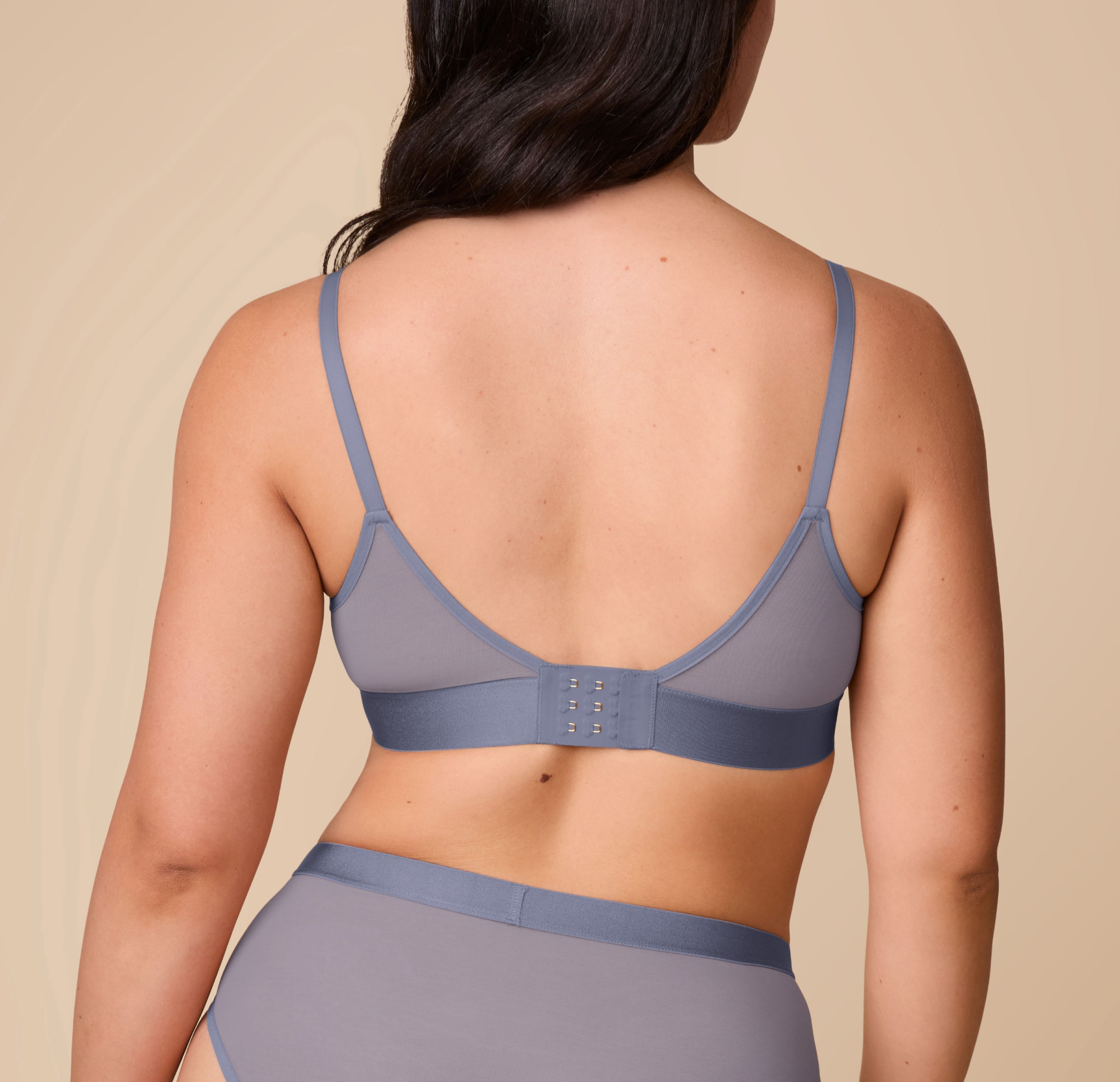 ComfortMesh™ Triangle Bralette - Steel