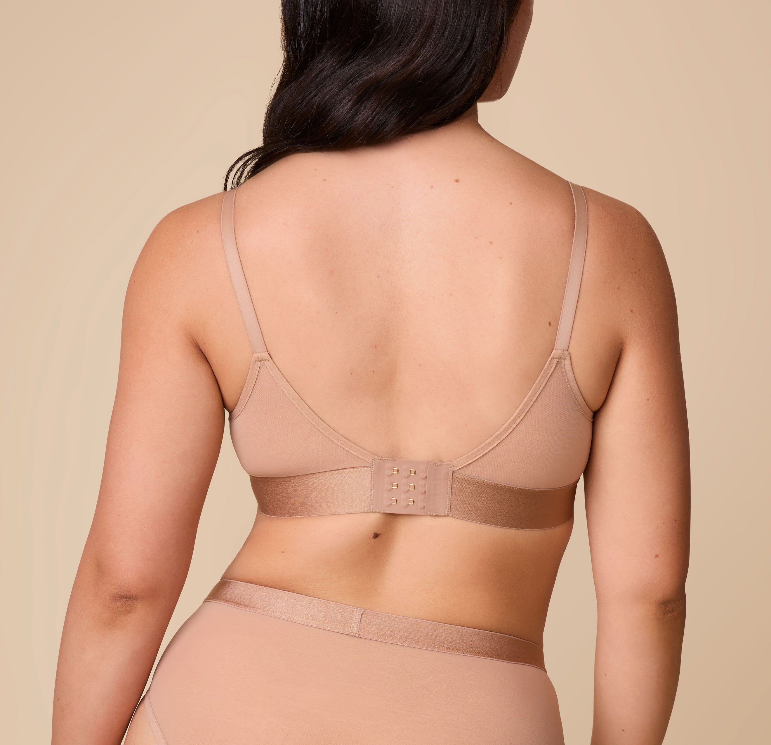 ComfortMesh™ Triangle Bralette - Taupe