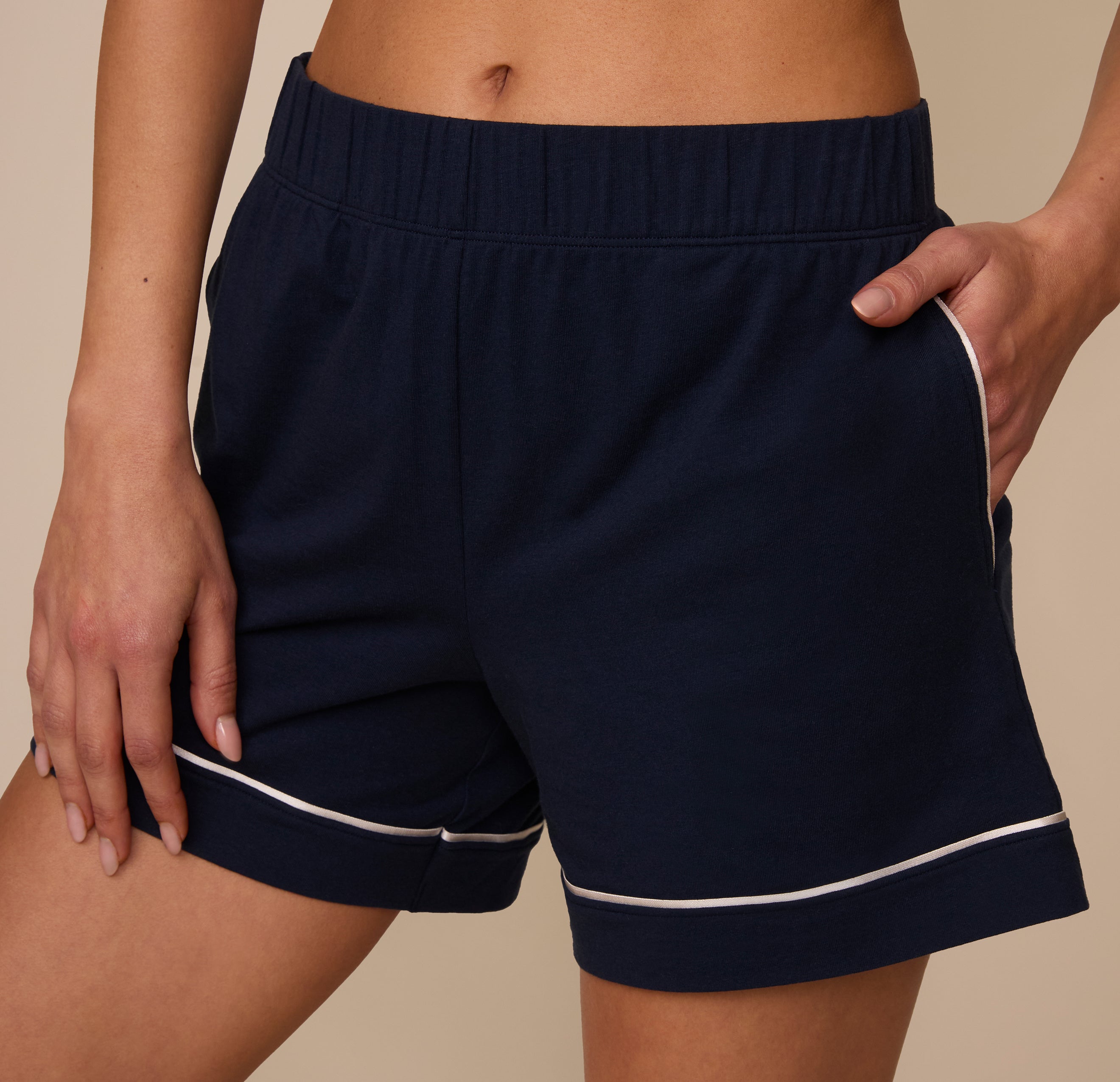 Perfect Pima Pajama Shorts - Navy