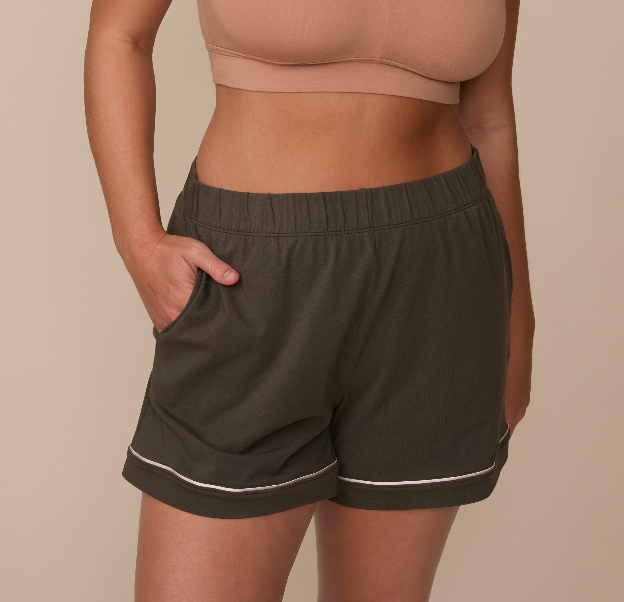 Perfect Pima Pajama Shorts - Olive