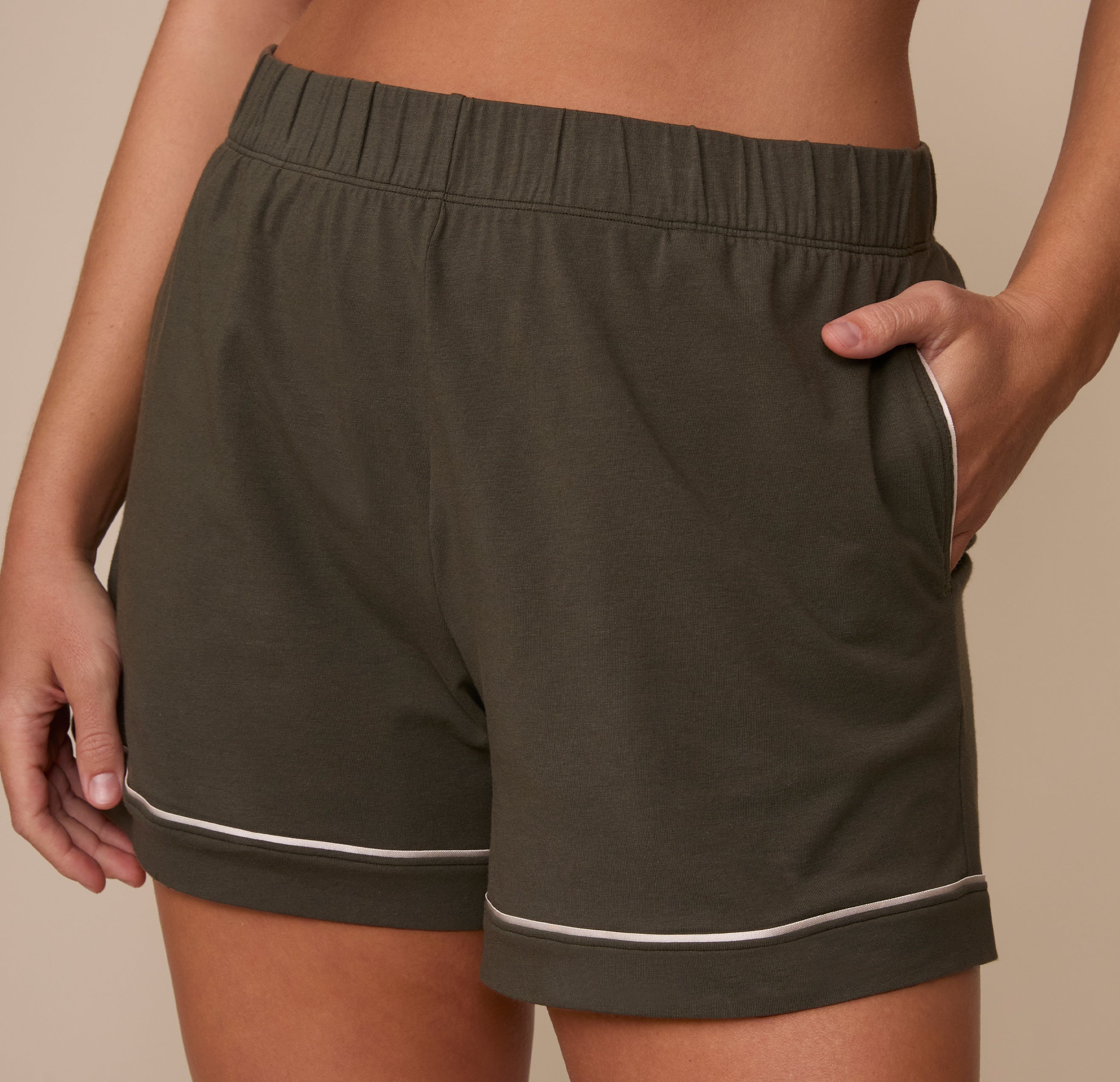 Perfect Pima Pajama Shorts - Olive