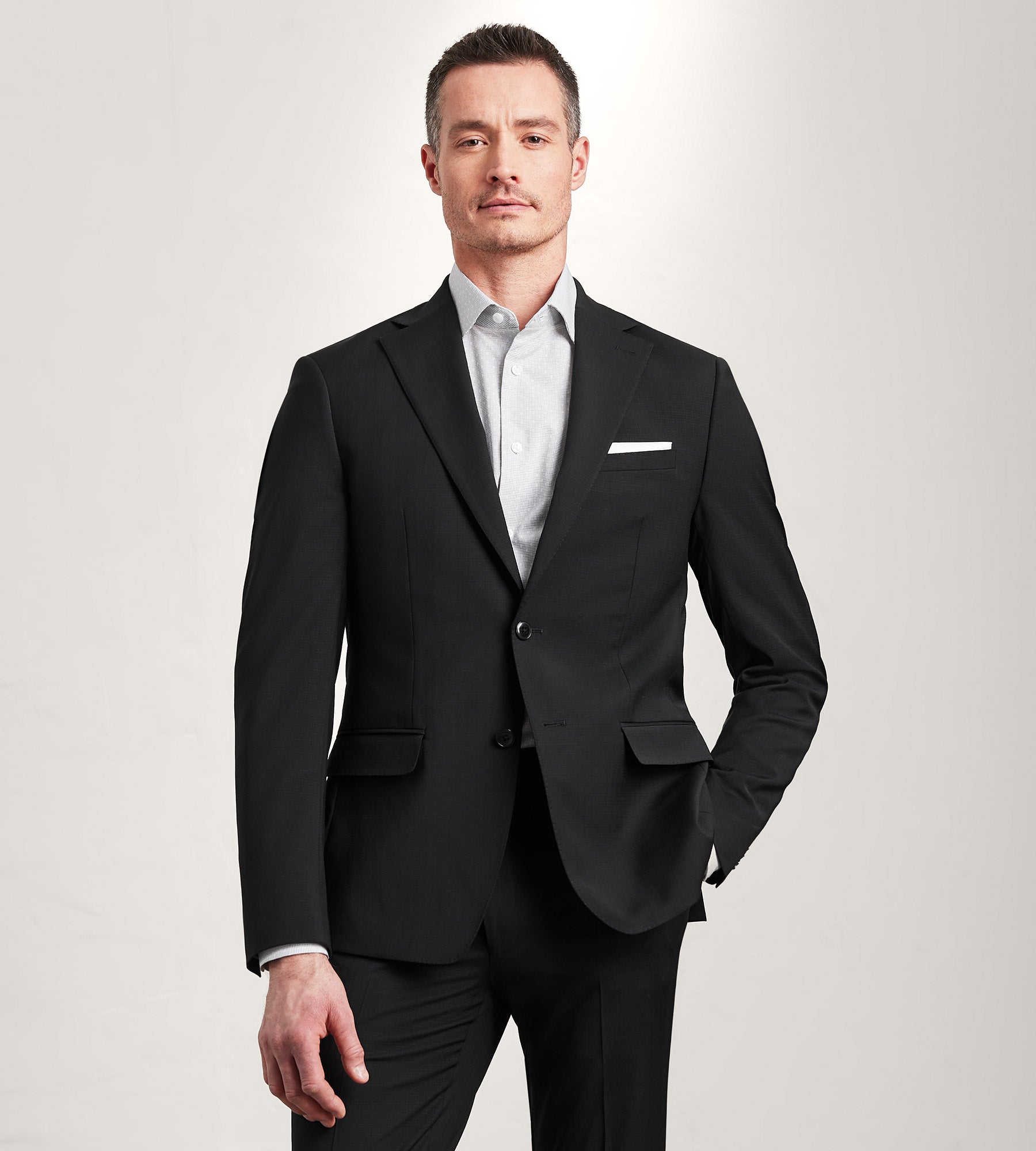 Slim Fit Black Neat Suit