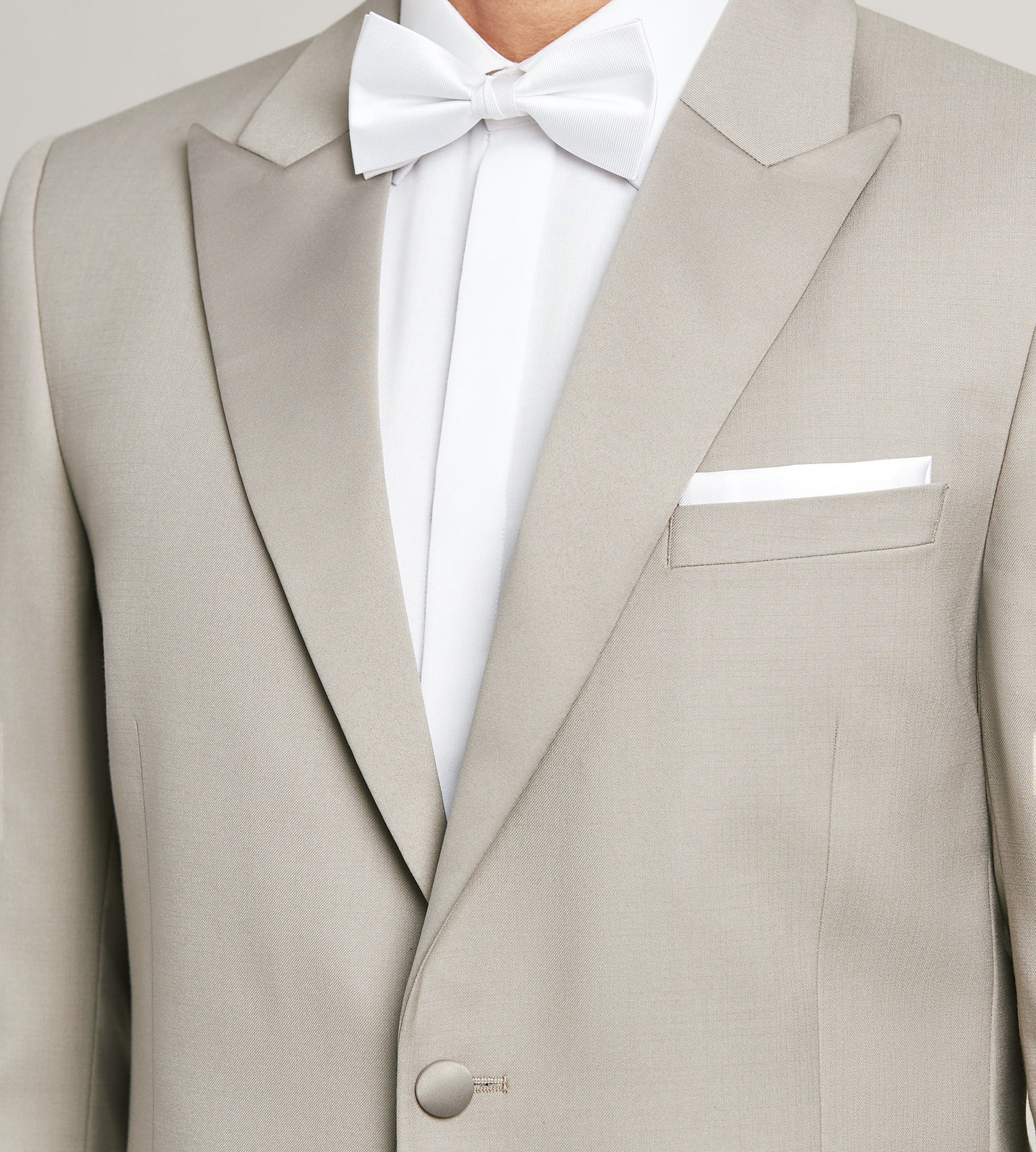 Slim Fit Tan Solid Tuxedo