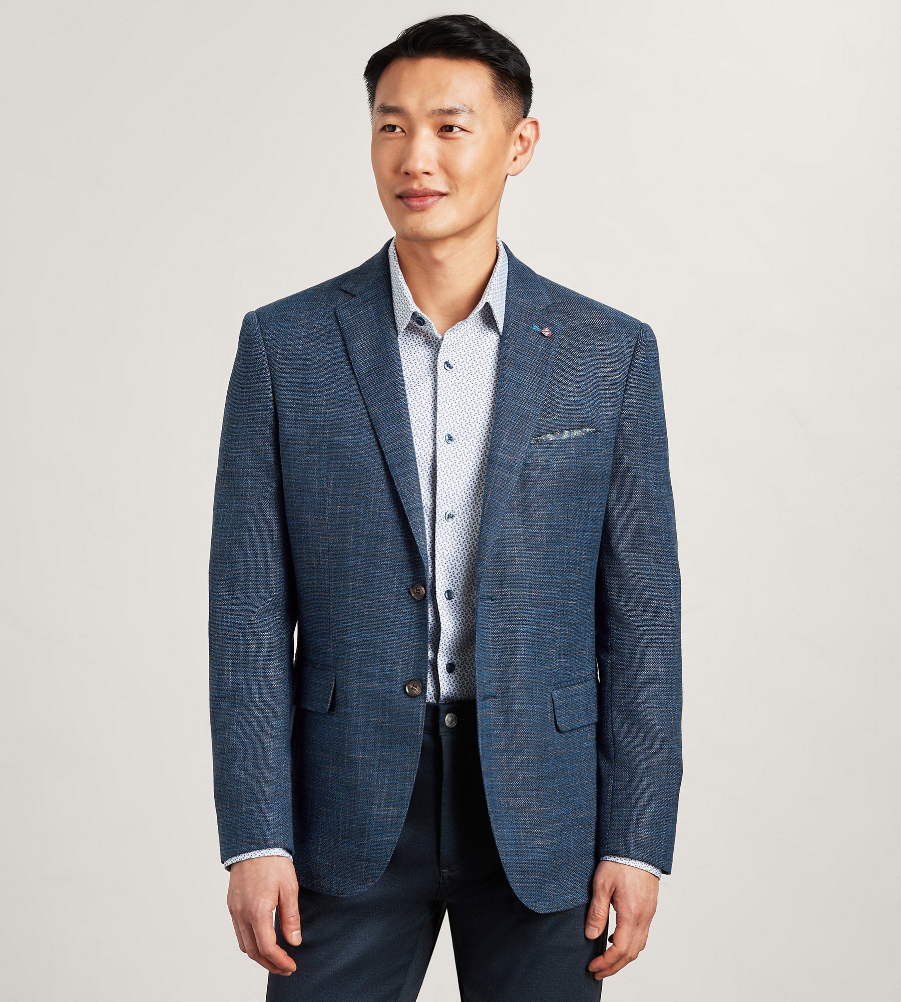 Modern Fit Woven Multi Neat Sport Jacket