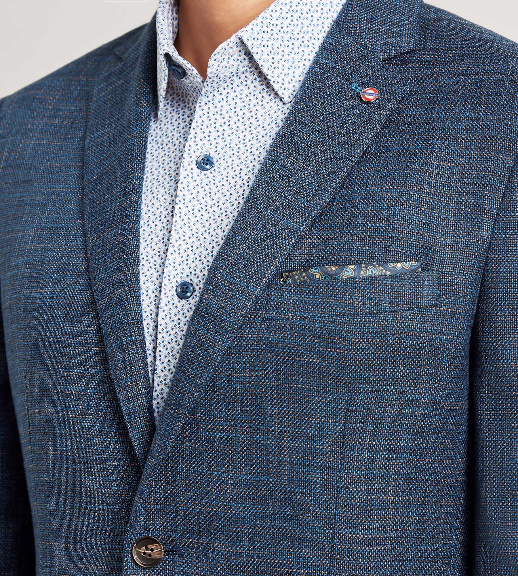 Modern Fit Woven Multi Neat Sport Jacket