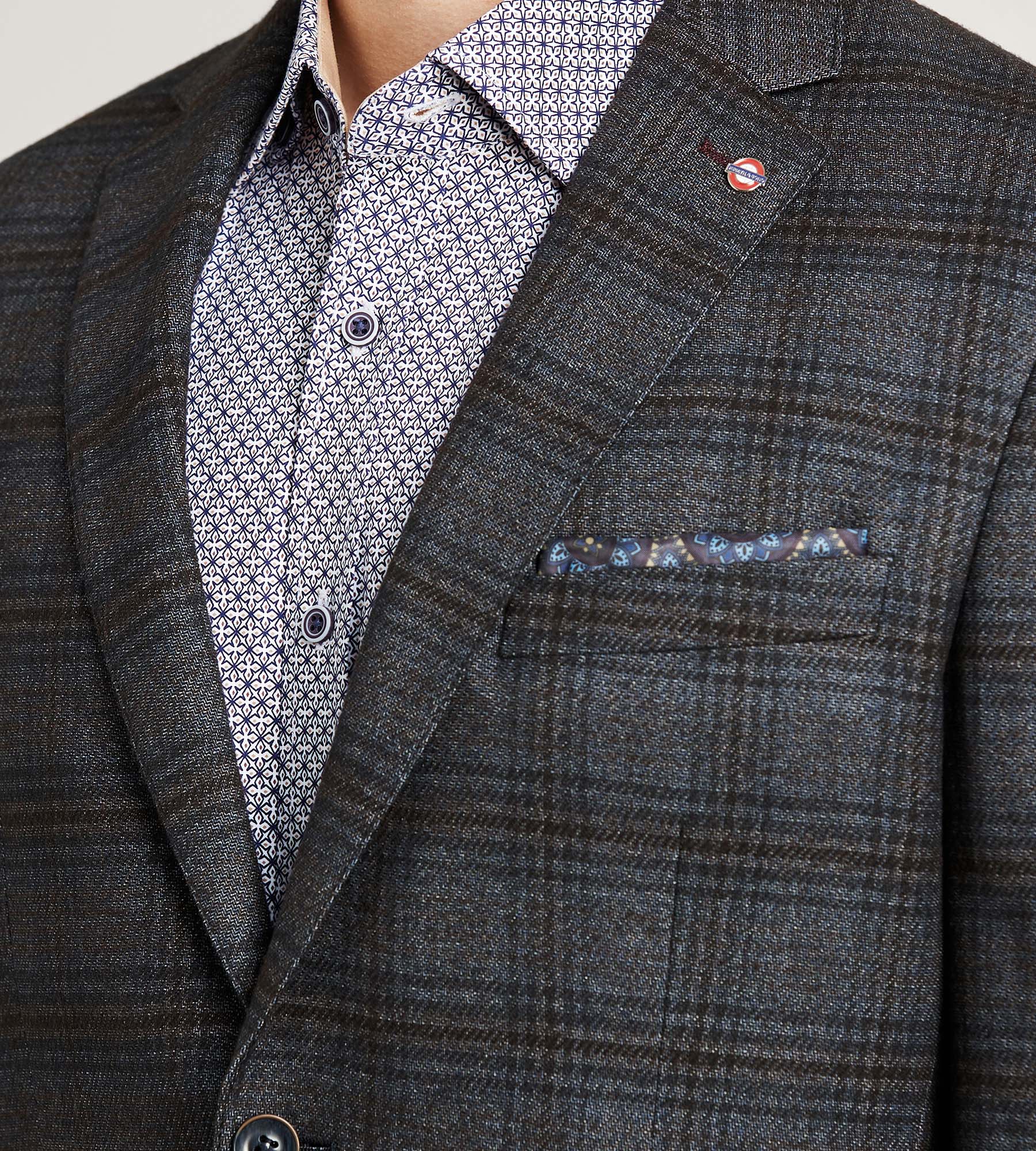 Modern Fit Woven Plaid Sport Jacket