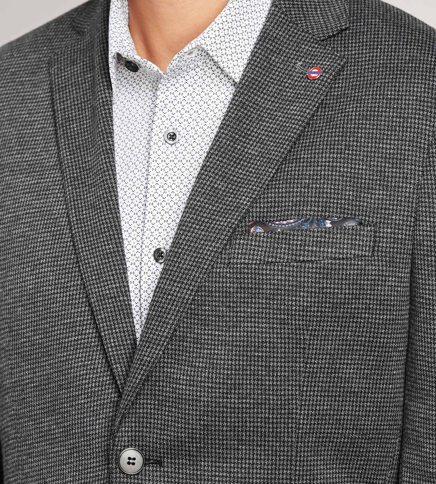 Modern Fit Knit Houndstooth Sport Jacket