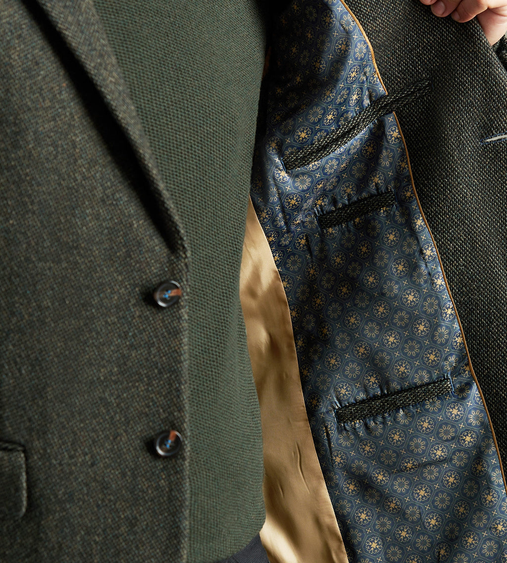 Modern Fit Woven Tweed Sport Jacket