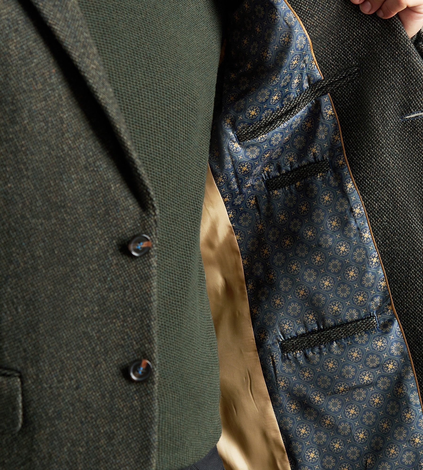 Modern Fit Woven Tweed Sport Jacket