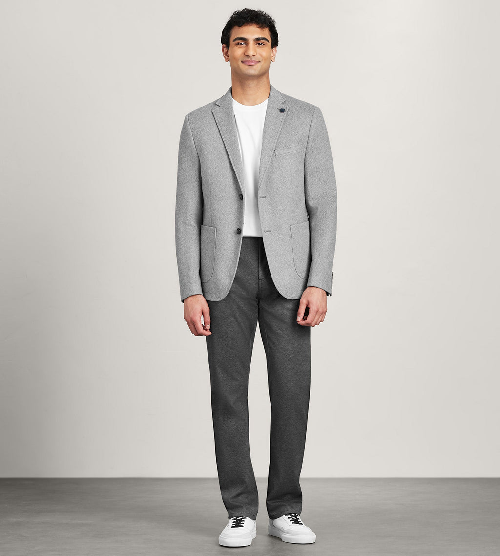 Modern Fit Knit Herringbone Sport Jacket