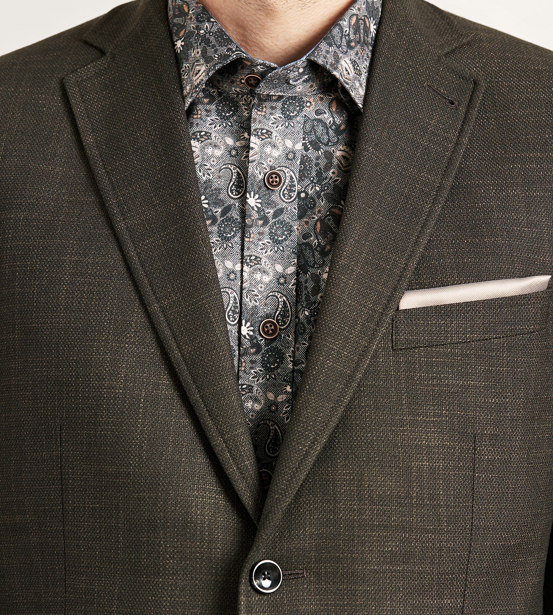 Modern Fit Woven Texture Sport Jacket