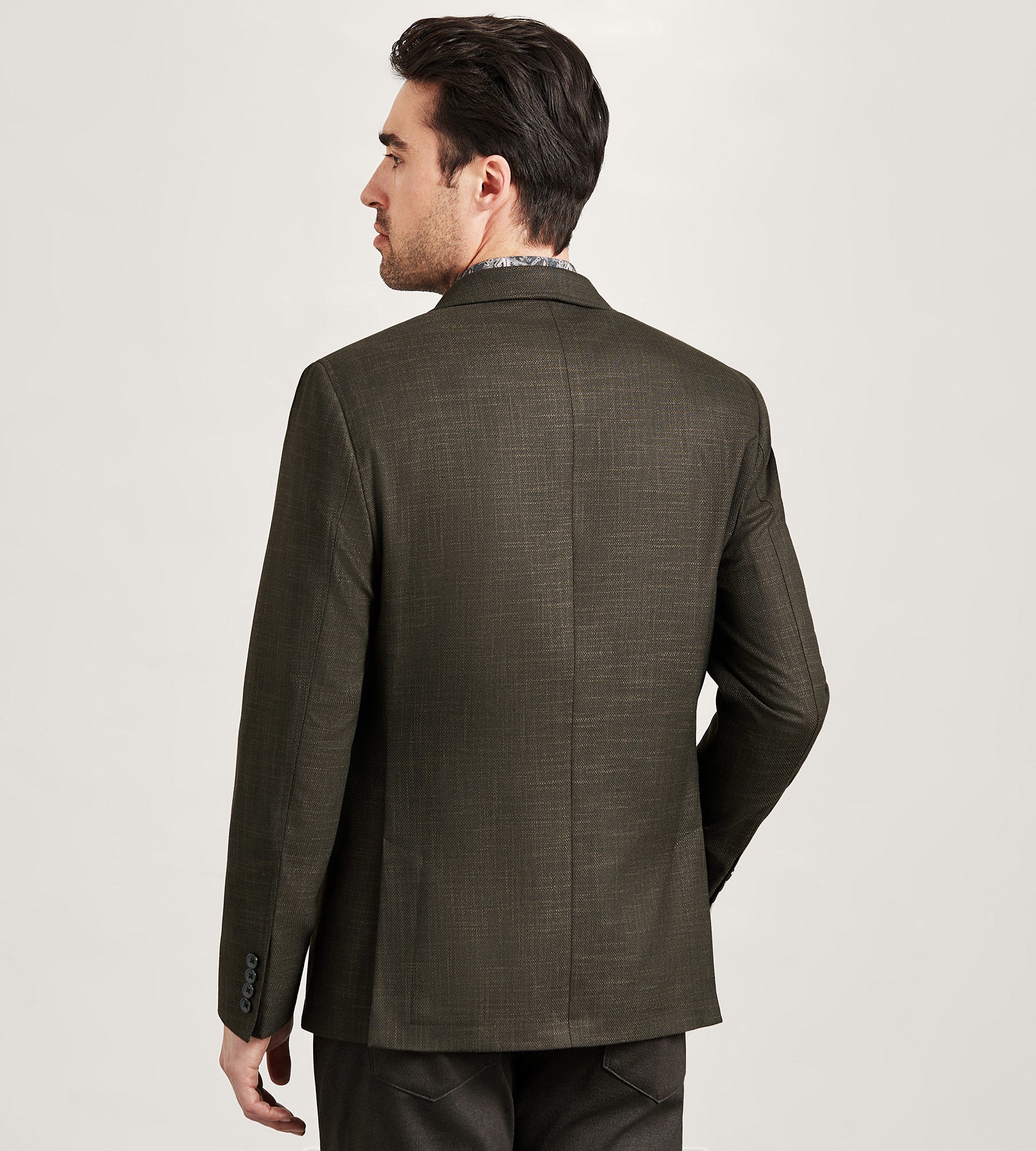Modern Fit Woven Texture Sport Jacket