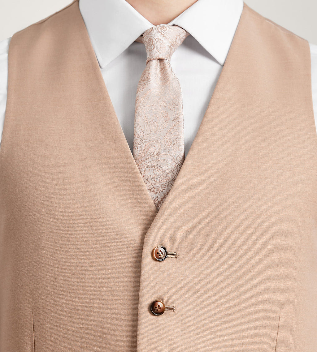 Blush Solid Suit Vest