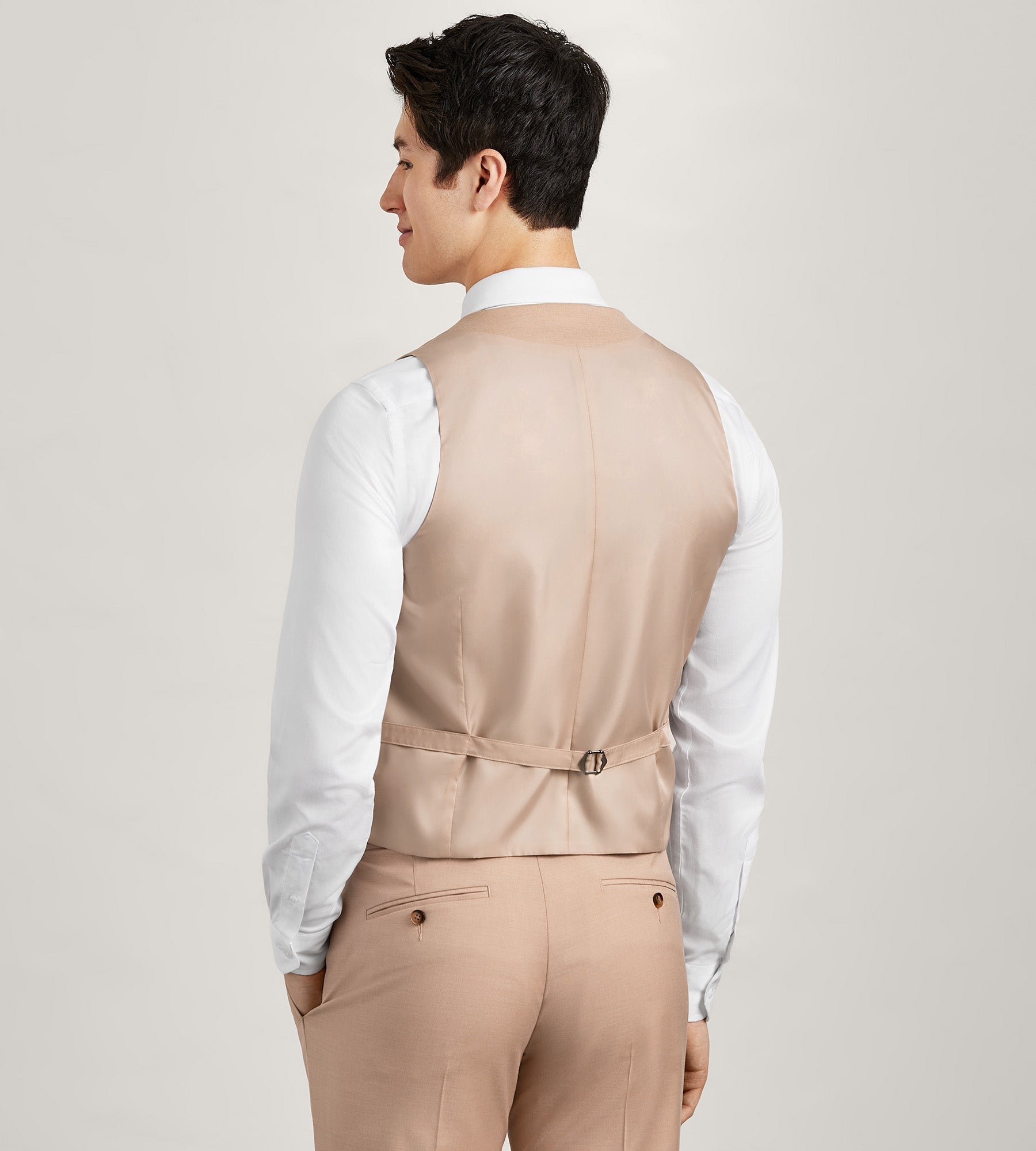 Blush Solid Suit Vest